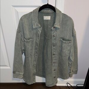 Z Supply Olive Button-Up Jacket